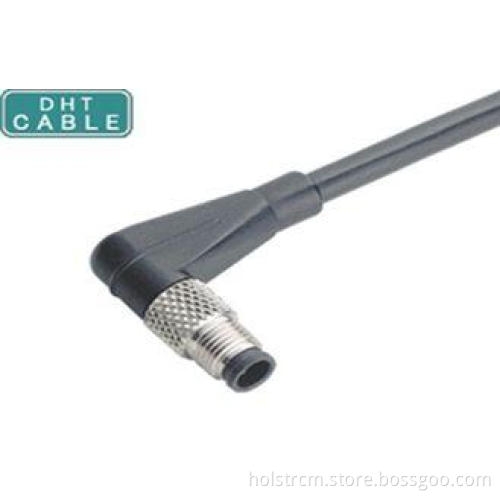 R/a Right Angle Type M5 Male Waterproof Cable for Machine V